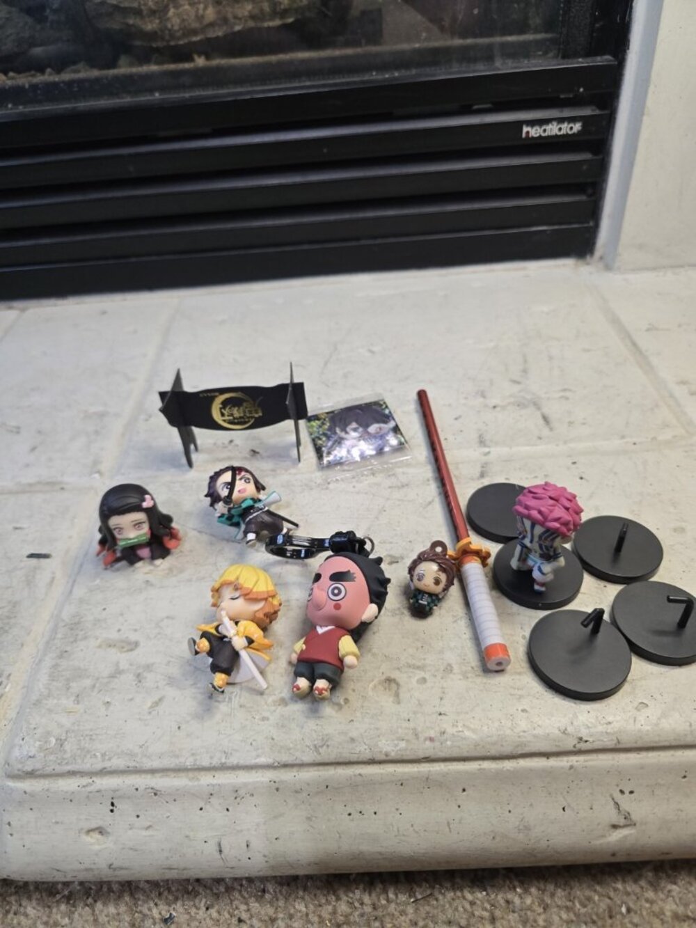 Demon Slayer Figures & Misc Items Lot Used